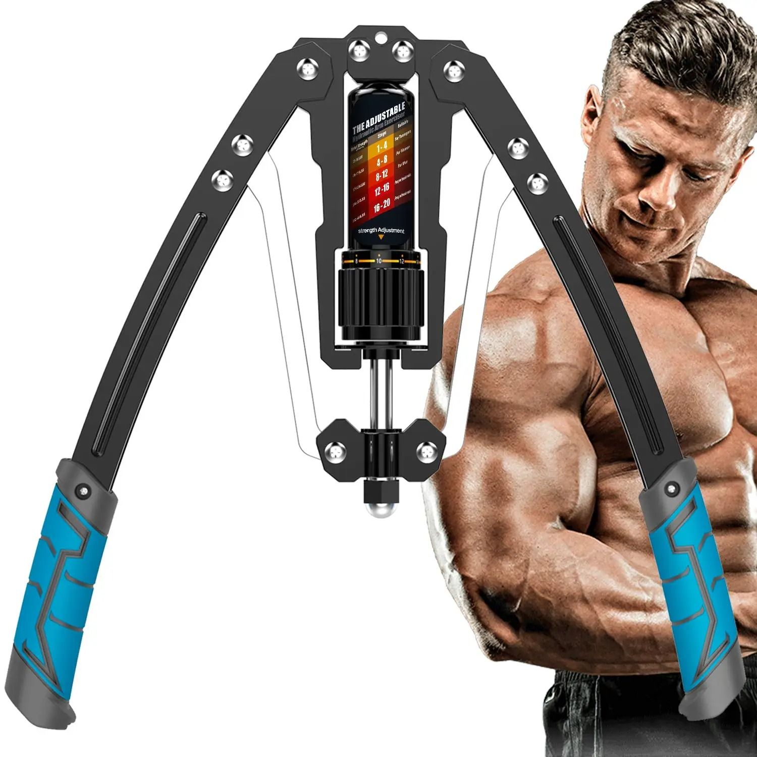 Adjustable Hydraulic Arm Exerciser Strength Trainer