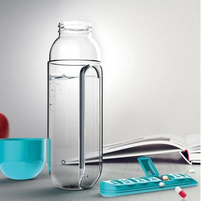 2-in-1 Integrated Hydration and Medication Management Shield