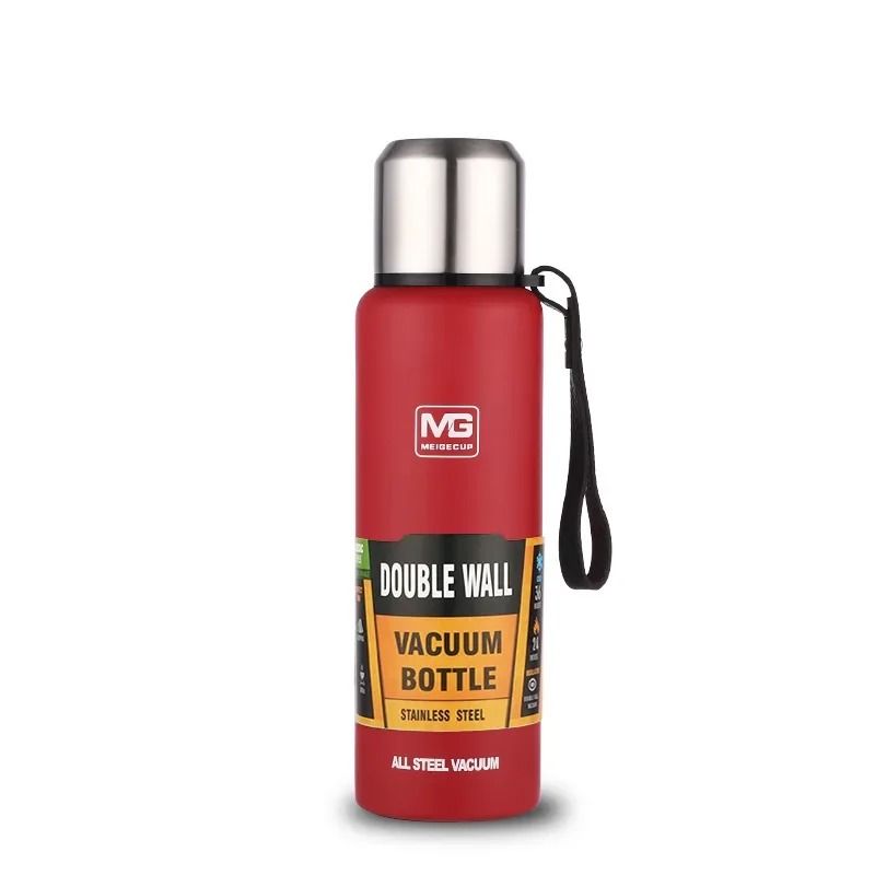 304 Stainless Steel Large Capacity Vacuum Flask Insulated Thermos Bottle With Carry Rope