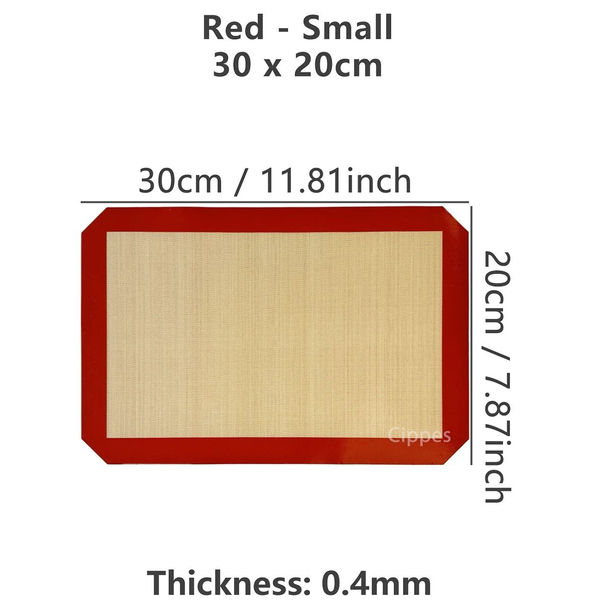 Silicone Baking Mat Thin 0.4 mm Non Stick Reusable Oven Liner