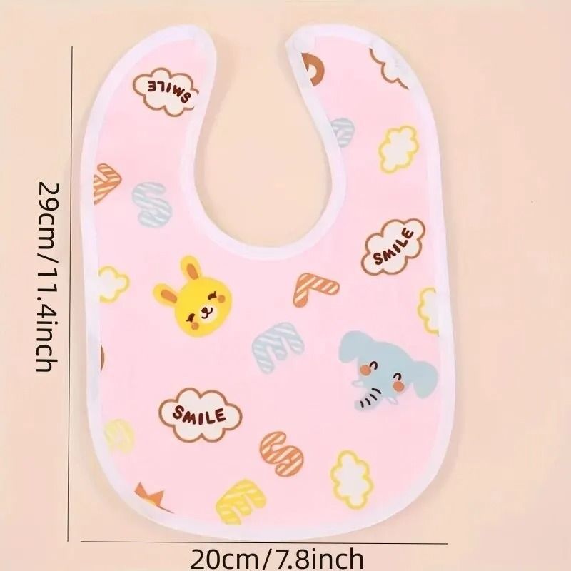 Ultra Soft Waterproof Baby Bib Set with Snap Closure