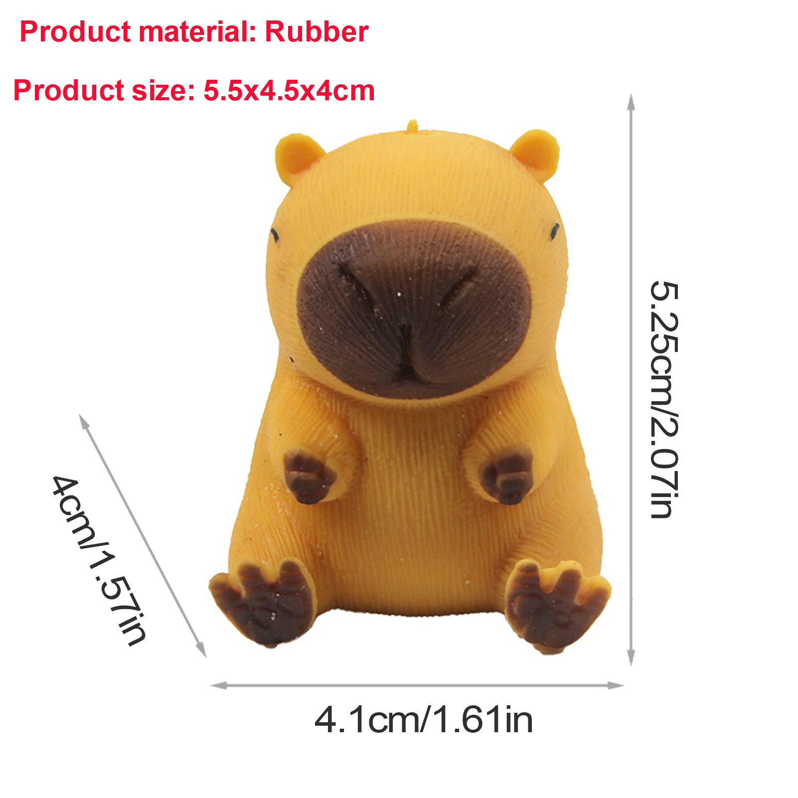 Cute Capybara Squeeze Toy Stress Relief Pinch Fidget Gift
