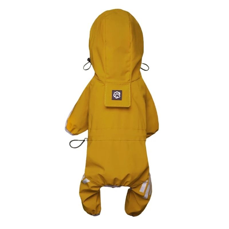 Reflective Waterproof Dog Raincoat with Full Coverage Design