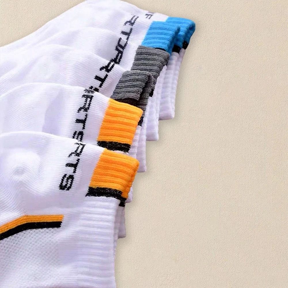 Mens Breathable Ankle Socks 5 Pair Set