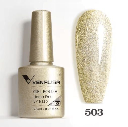 Venalisa HEMA and TPO Free Glitter Gel Nail Polish Jelly Pink Nude Collection