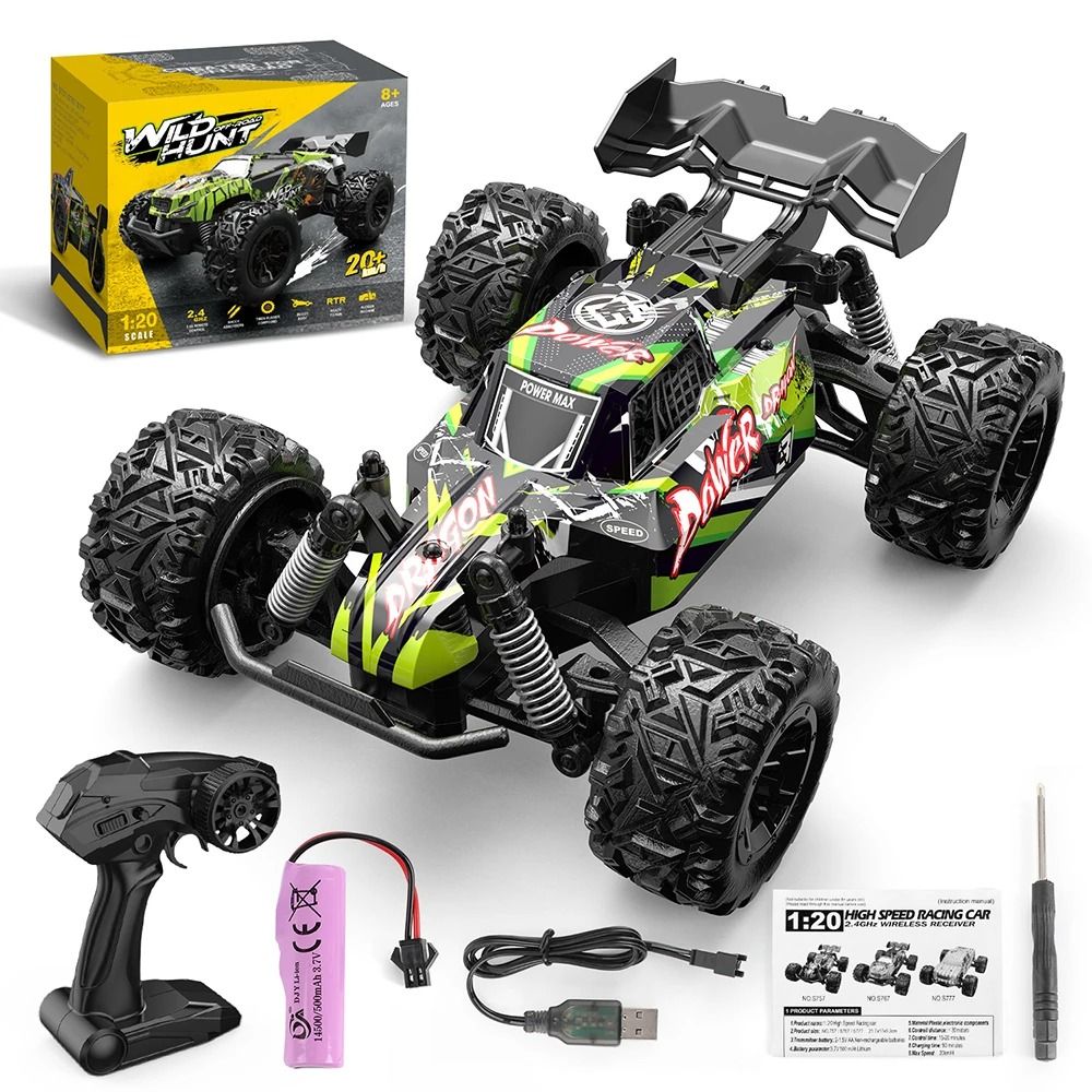 Off Road RC Monster Truck 2.4GHz Remote Control Car with Shockproof Suspension