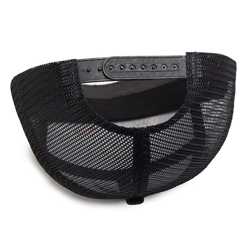 Shark Leather Label 7 Panel Mesh Trucker Cap