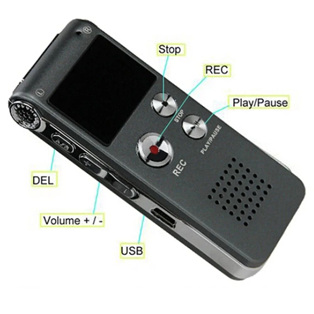 SmartPen Pro Digital Voice Recorder 8GB with USB Playback & MP3 Function