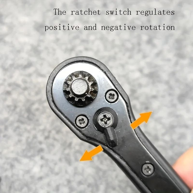 2-in-1 Dual-Head Ratchet Drill Chuck Key