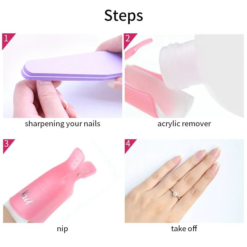 Gel Polish Soak-Off Remover Clips