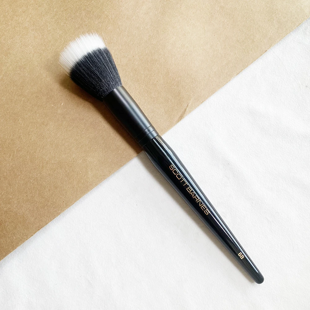 Dual Fiber Foundation Makeup Brush, Luxury Single Stippling Brush, Soft Synthetic Hair Face Blending Tool