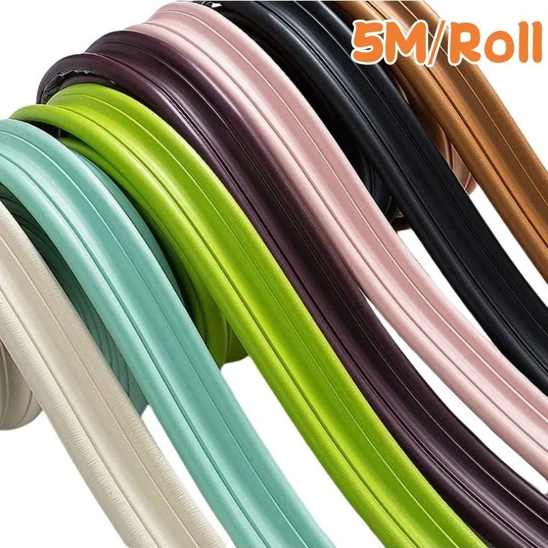 FlexEdge Self Adhesive Wall Trim Strip 5M Soft Skirting and Tile Edge Molding