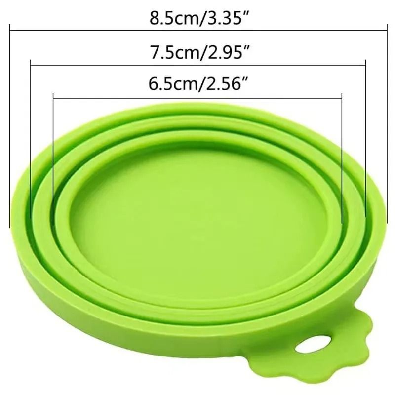 Reusable Pet Food Can Cover and Spoon Set