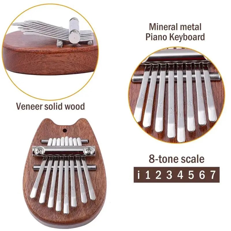 Mini Wooden Kalimba: High-Quality Thumb Piano Marimba Gift