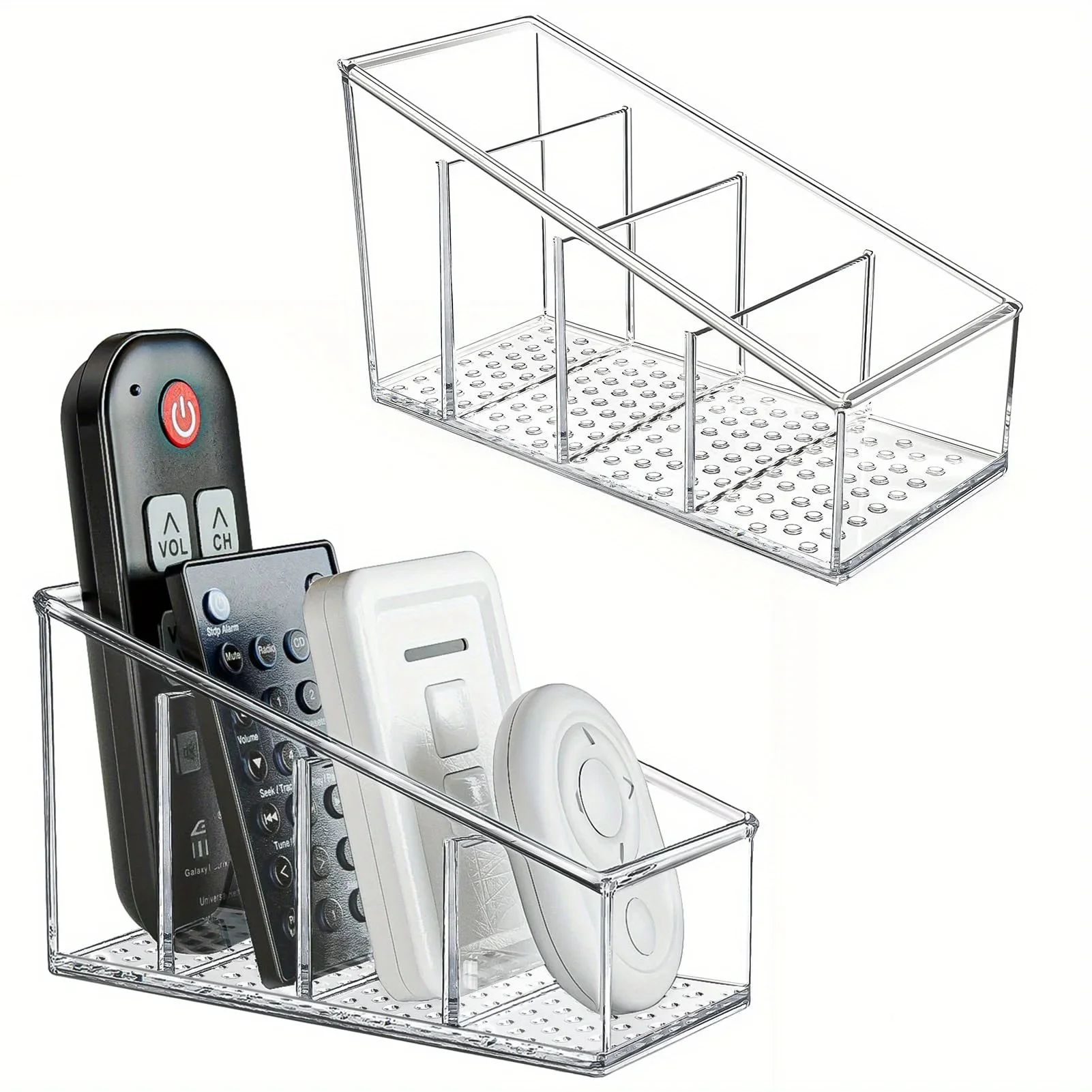 Clear Plastic Remote Control Organizer