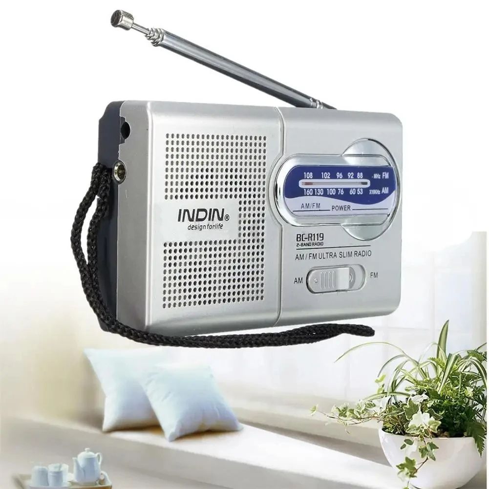 Battery Operated AM FM Portable Radio, Longest Lasting Emergency Radio with Best Reception for Home, Travel Outdoor Use