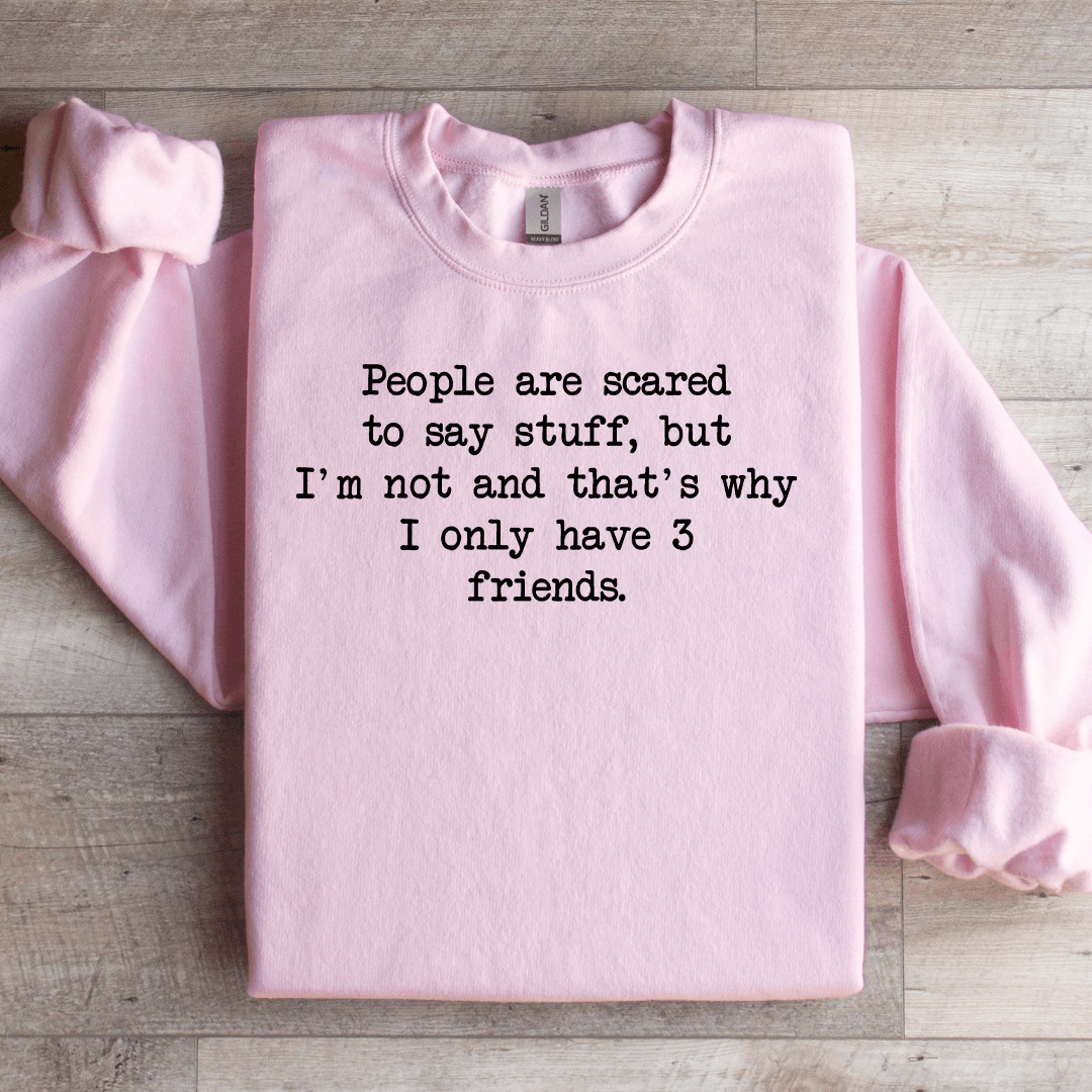 People Are Scared To Say Stuff Sweatshirt