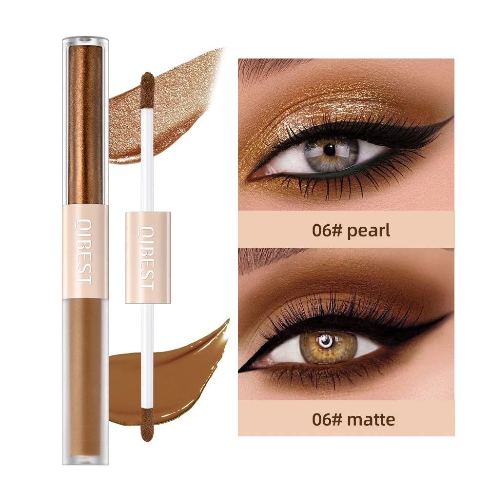 2 In 1 Eyeshadow Stick Matte and Shimmer Waterproof Eye Shadow Pen