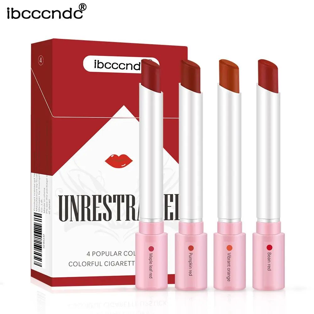 VelvetStay Matte Lipstick Set – Waterproof Long Lasting Lipstick Collection with Soft Transparent Matte Finish (4 Sticks