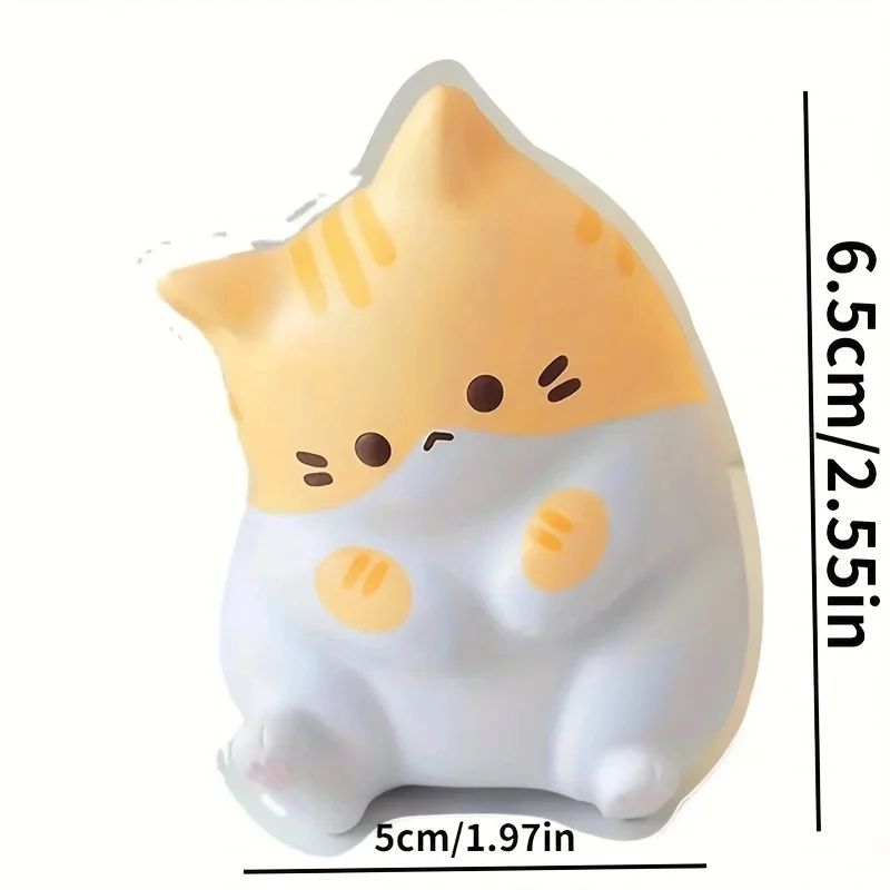 Adorable Cartoon Cat Squeeze Stress Toy