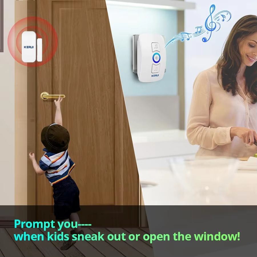 KERUI M525 Wireless Home Doorbell With 32-Tone Chime and Security Alarm