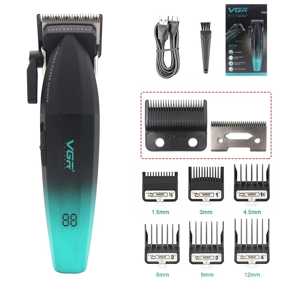 VGR V 003 Professional Hair Clipper with Ceramic Blade and USB Charging
