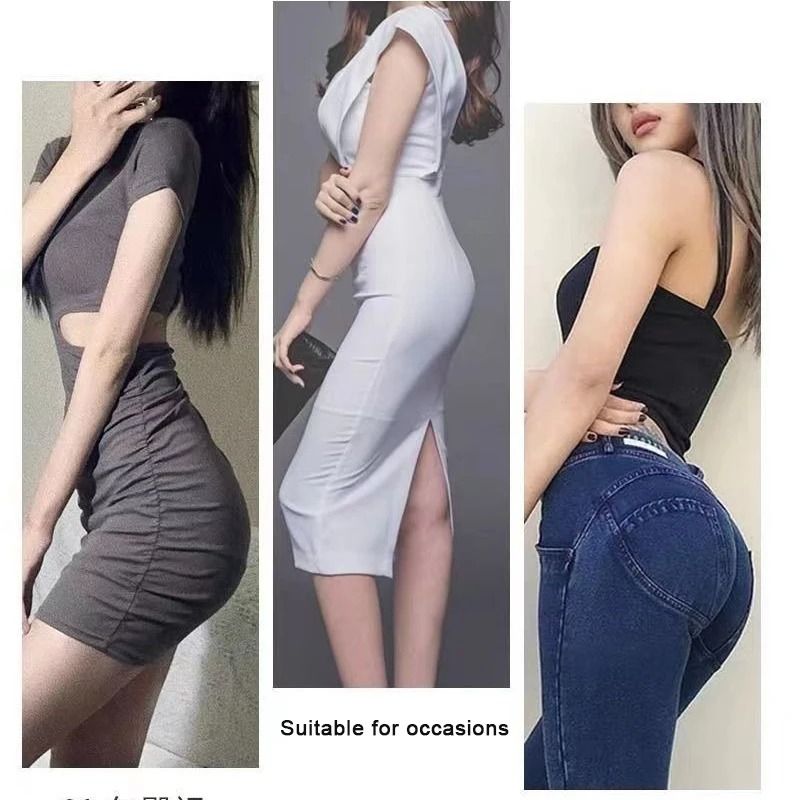 Natural Latex Hip Lifting Pants with Padded Butt Enhancer