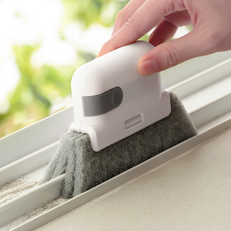 Window Groove Cleaning Cloth, Hand-held Door Gap Brush, Kitchen Floor Slot Cleaning Tool
