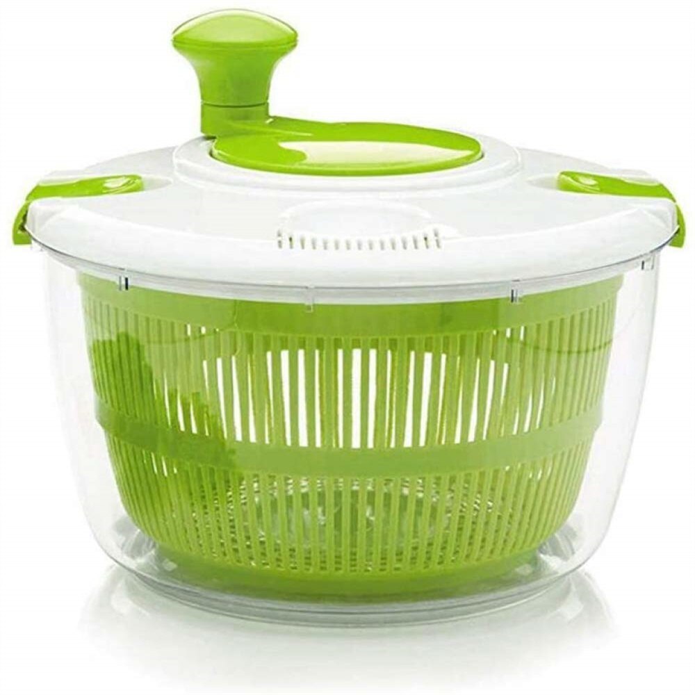 Manual Salad Spinner Dryer Quick Drying Multifunction Vegetable Food Dehydrator Household Kitchen Essential