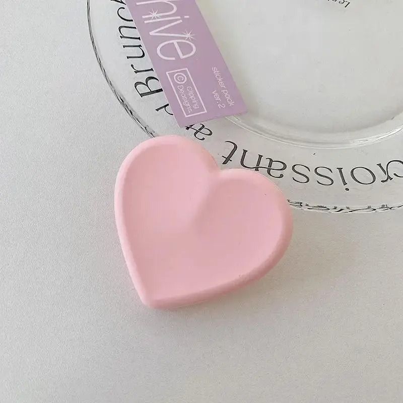 Ins Style Heart Silicone Phone Grip Bracket