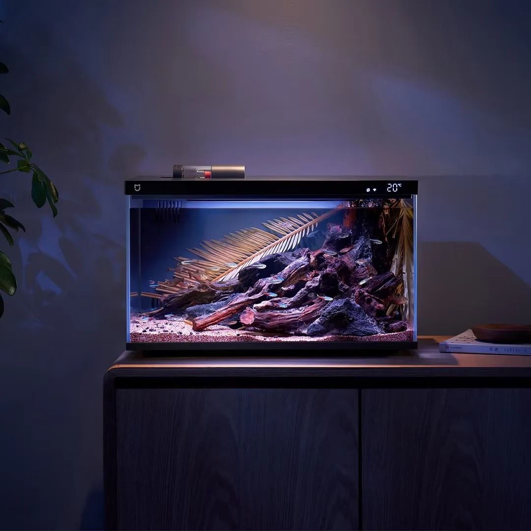 Smart Fish Tank with Remote Control Feeding and Lighting System