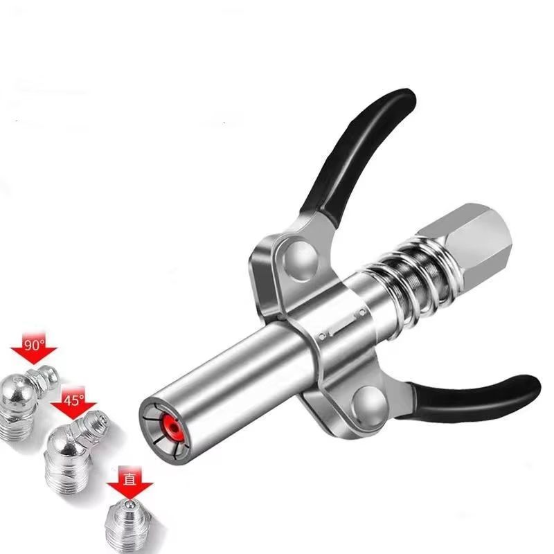 Heavy-Duty Quick Release Grease Gun Coupler – 10,000 PSI, 1/8