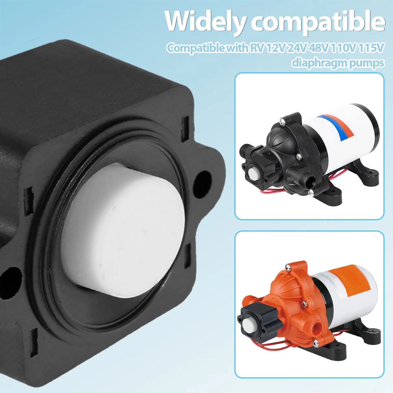 RV Water Pump Pressure Switch Kit Adjustable 40 to 80 PSI Waterproof Diaphragm Pump Controller