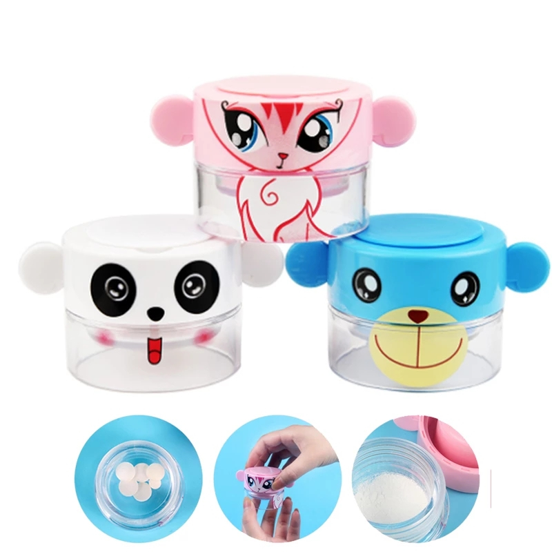Cartoon Pill Grinder, Pulverizer, Portable Tablet Crusher, Medicine Dispenser Storage Container