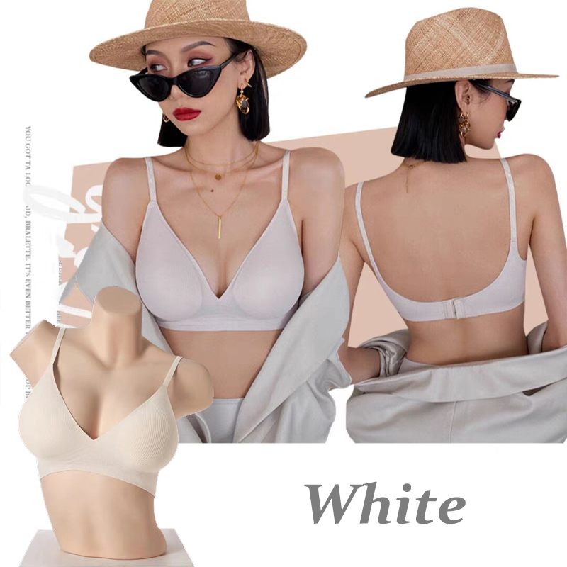 Women Sexy Seamless Bras Deep V Neck Bralette Sexy Lingerie Letter Strap Tops Push Up Underwear Wireless Brassiere