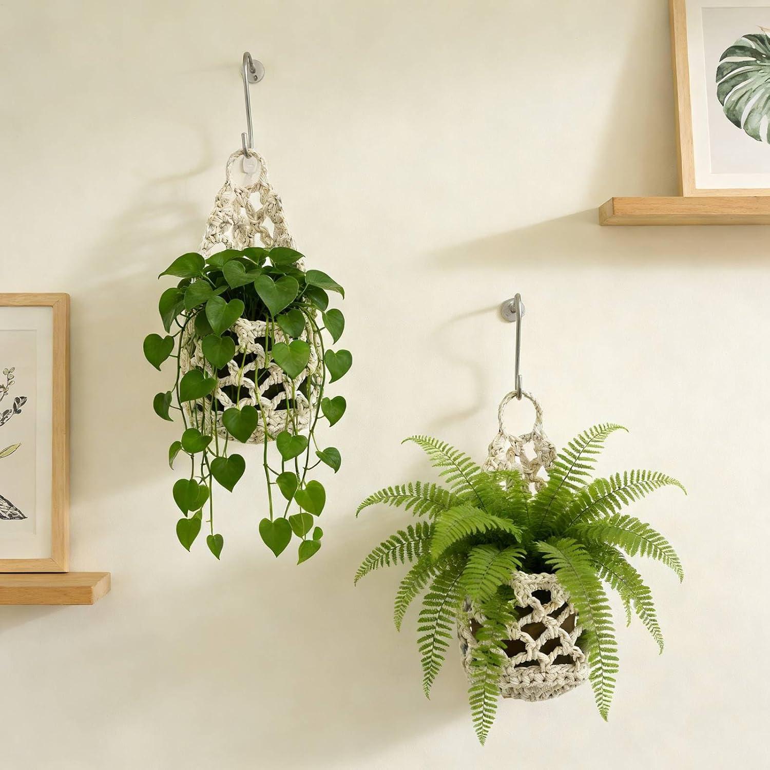 Boho Macrame Plant Hanger Cotton Hanging Planter for Indoor Flower Pots