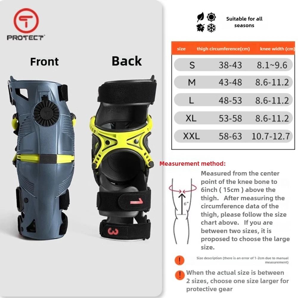 Motorcycle Protective Kneepad with Exoskeleton Guards for Off Road and Highway Riding