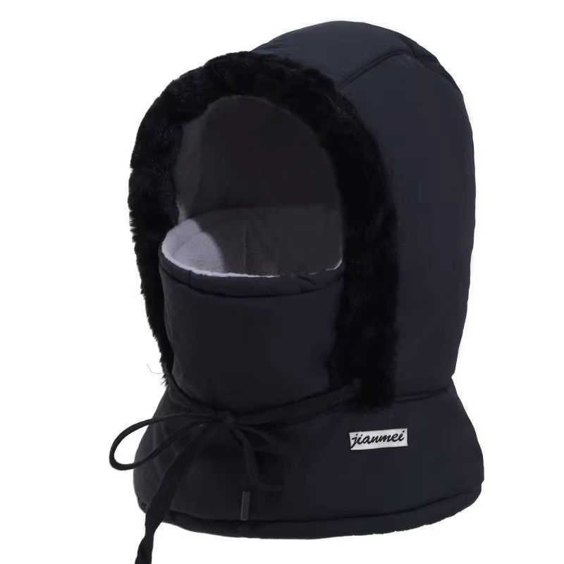 Thermal 3 in 1 Hooded Scarf Hat with Plush Neck Warmer