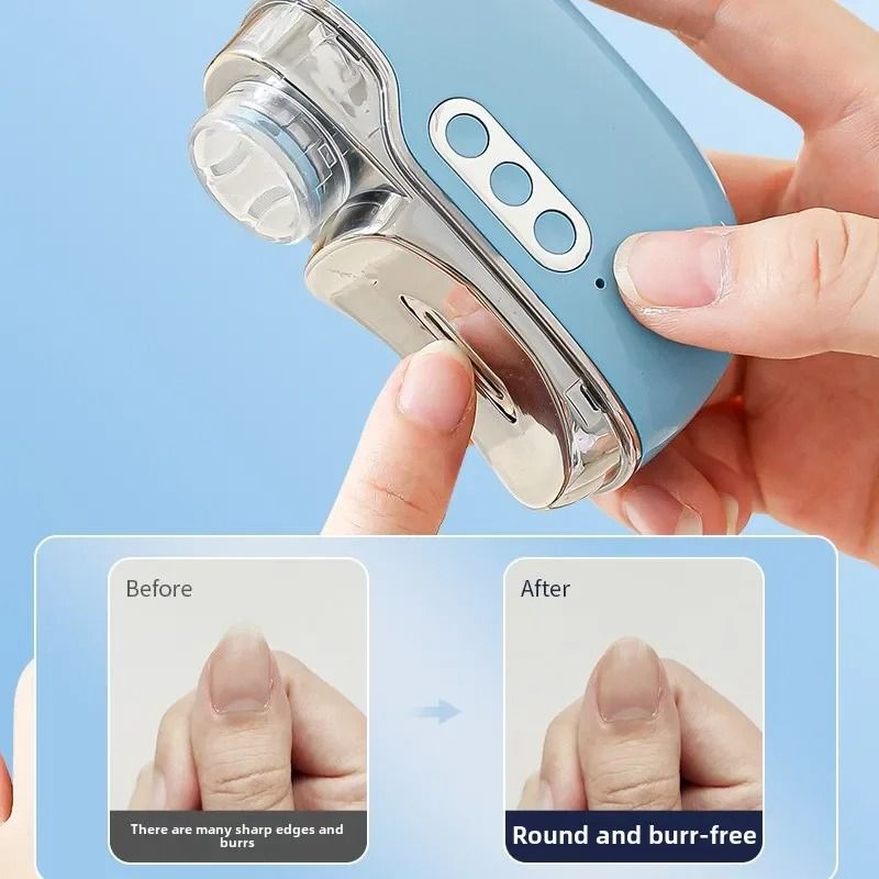 4-in-1 Automatic Electric Nail Clipper – Integrated UV Drying Lamp & Polishing Tool – High-Yield Manicure Interaction Hu