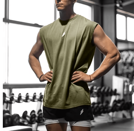 Mens Breathable Mesh Tank Top Quick Dry Sleeveless Fitness Shirt