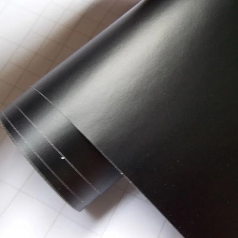 Black Matte Carbon Fiber Vinyl Film Wrap