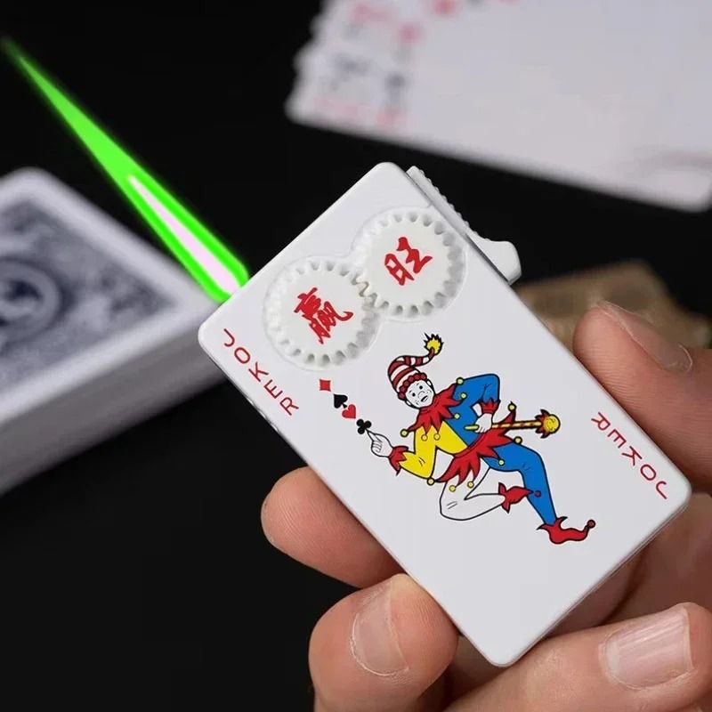 Ace of Spades Playing Card Butane Windproof Metal Lighter