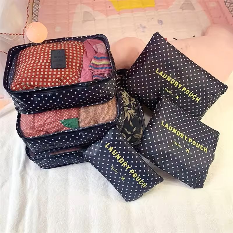6 Piece Travel Luggage Organizer Bag Set