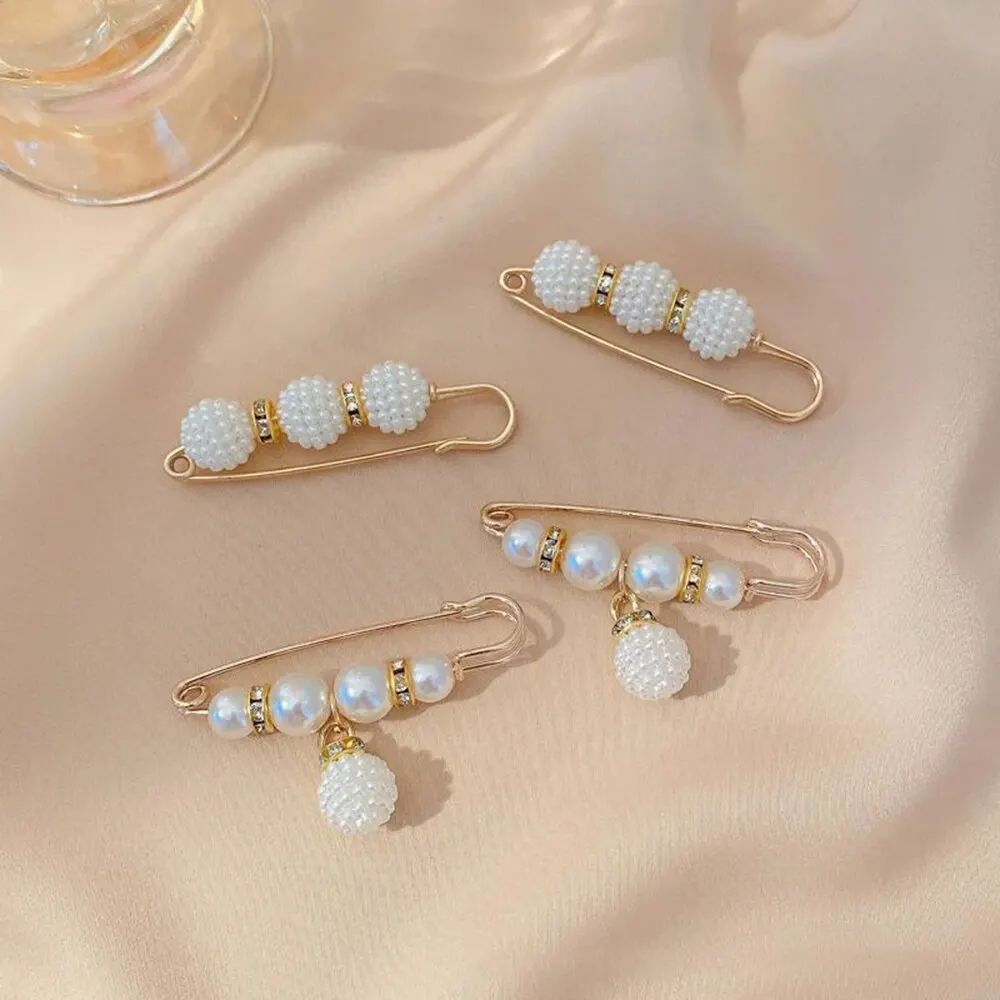 Pearl Brocade Waist Adjustment Buckle for Uniforms & Dresses – No-Sew Waist Extender Clip Decorative Belt Accessory