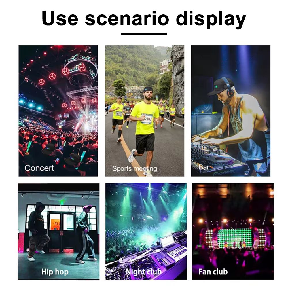 Smart LED Matrix Display Hat Bluetooth App Controlled Light Up Cap