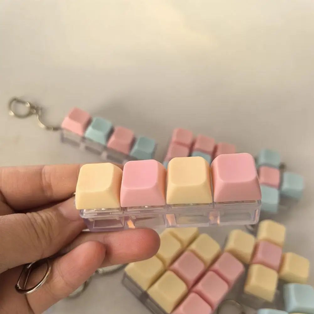 9-Key Keyboard Fidget Toy Fidget Keychain Mechanical Switch Tester
