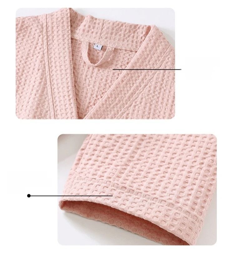 Premium Cotton Waffle Bathrobe – Professional Quick-Drying Design for Women, Men & Couples