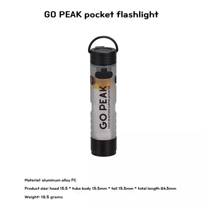 PocketGlow Mini Keychain Flashlight - Ultra-Compact Everyday Carry LED Light