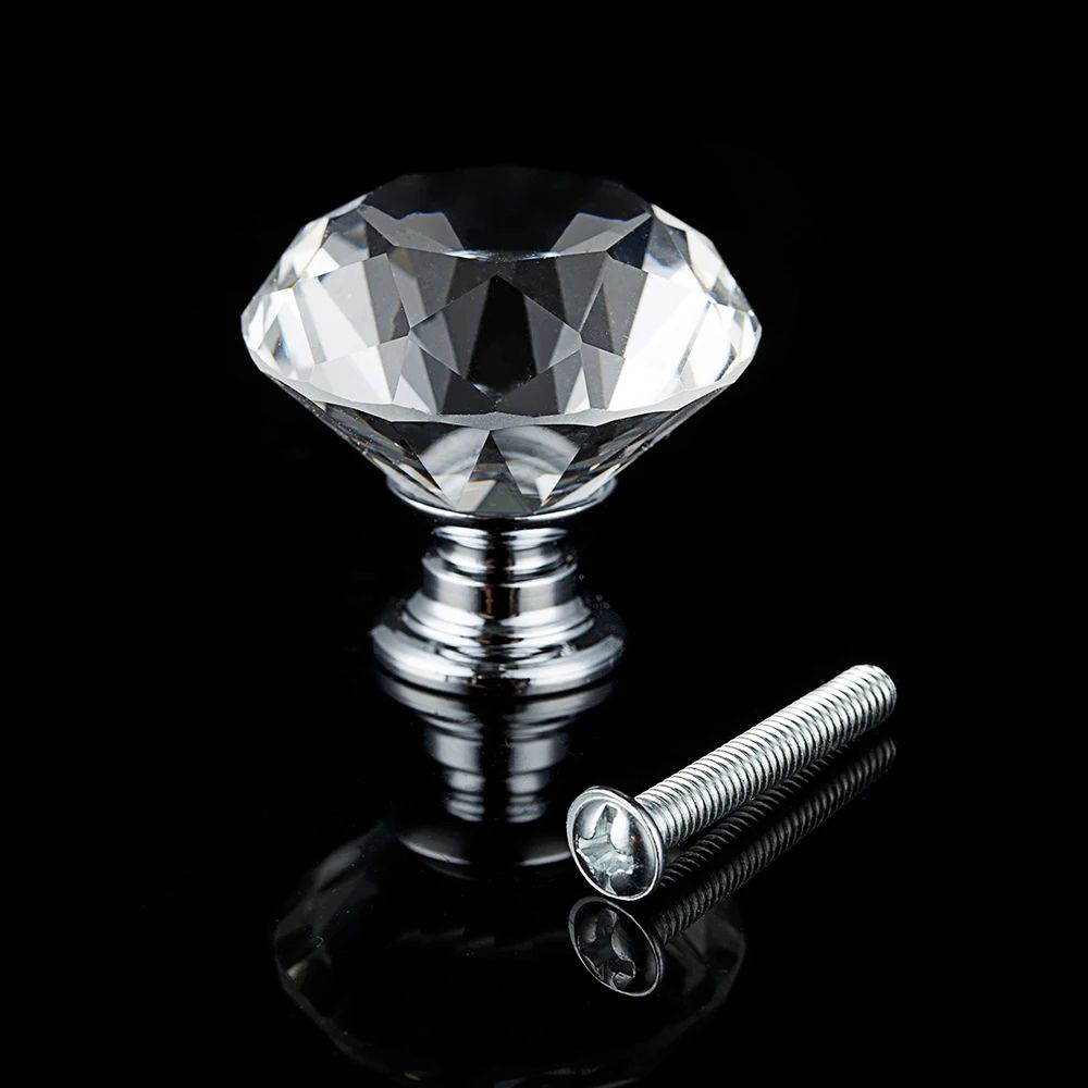 Crystal Diamond Cabinet Knob Set