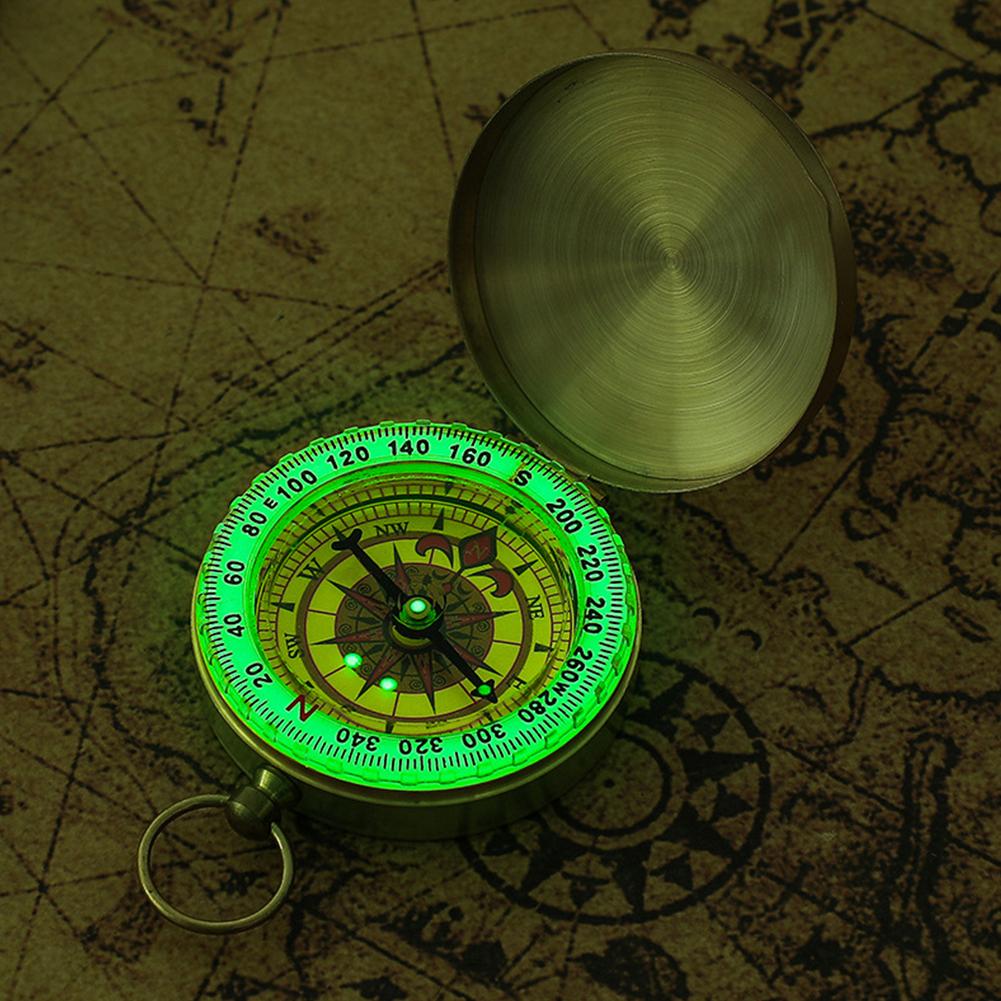 Vintage Pocket Compass for Hiking Camping and Outdoor Navigation